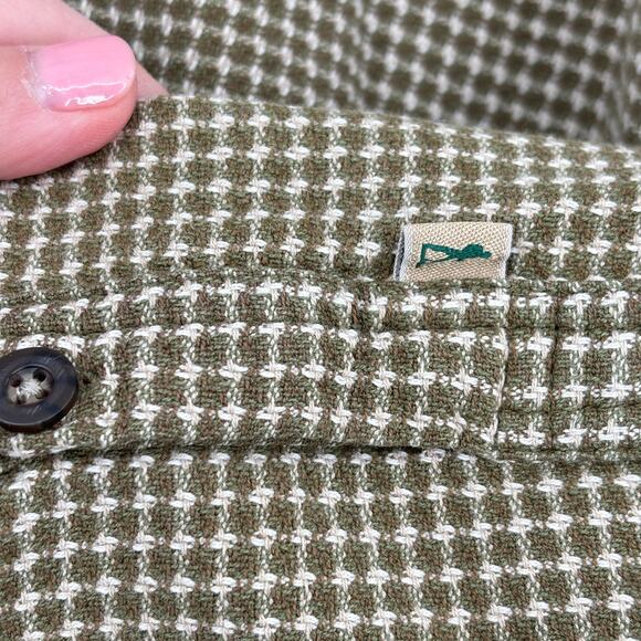 Royal Robbins Shirt Size XXL Olive Green Textured Button Down Cotton Long Sleeve - Picture 6 of 11